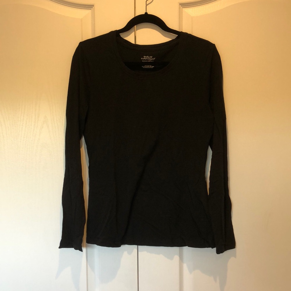 Women’s Banana Republic Black Long-sleeve Shirt